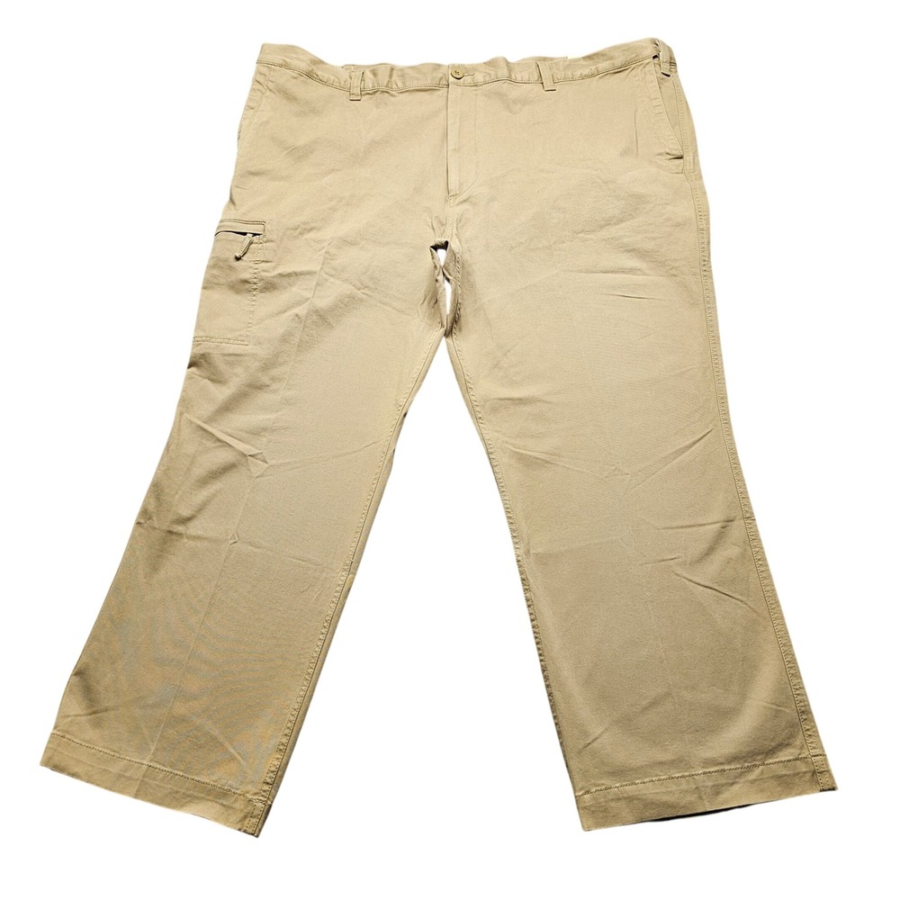 Dockers Smart 360 Flex Go-To Cargo Pants Khaki Straight Fit Men 50x30 A2770-0001